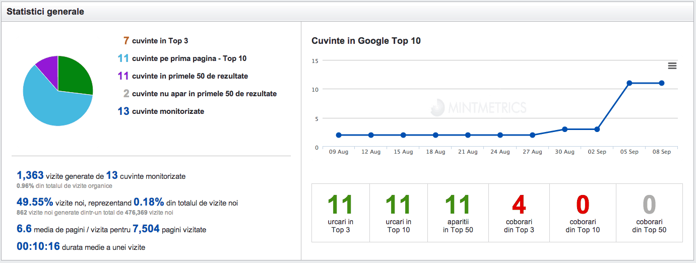 monitorizare cuvinte cheie