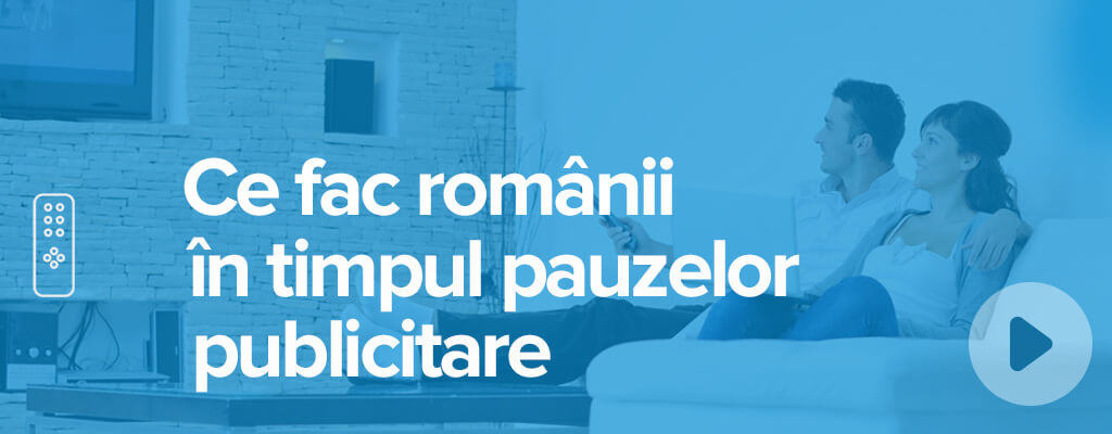 Ce fac românii în timpul pauzelor publicitare de la TV [Infografic]