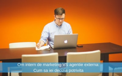 Om intern de marketing VS agentie externa: Cum sa iei decizia potrivita