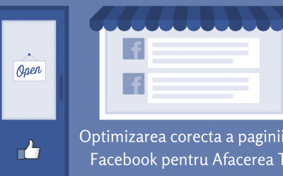 Optimizarea corecta a paginii de Facebook pentru Afacerea Ta