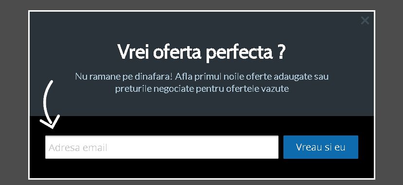 pop up urgentare
