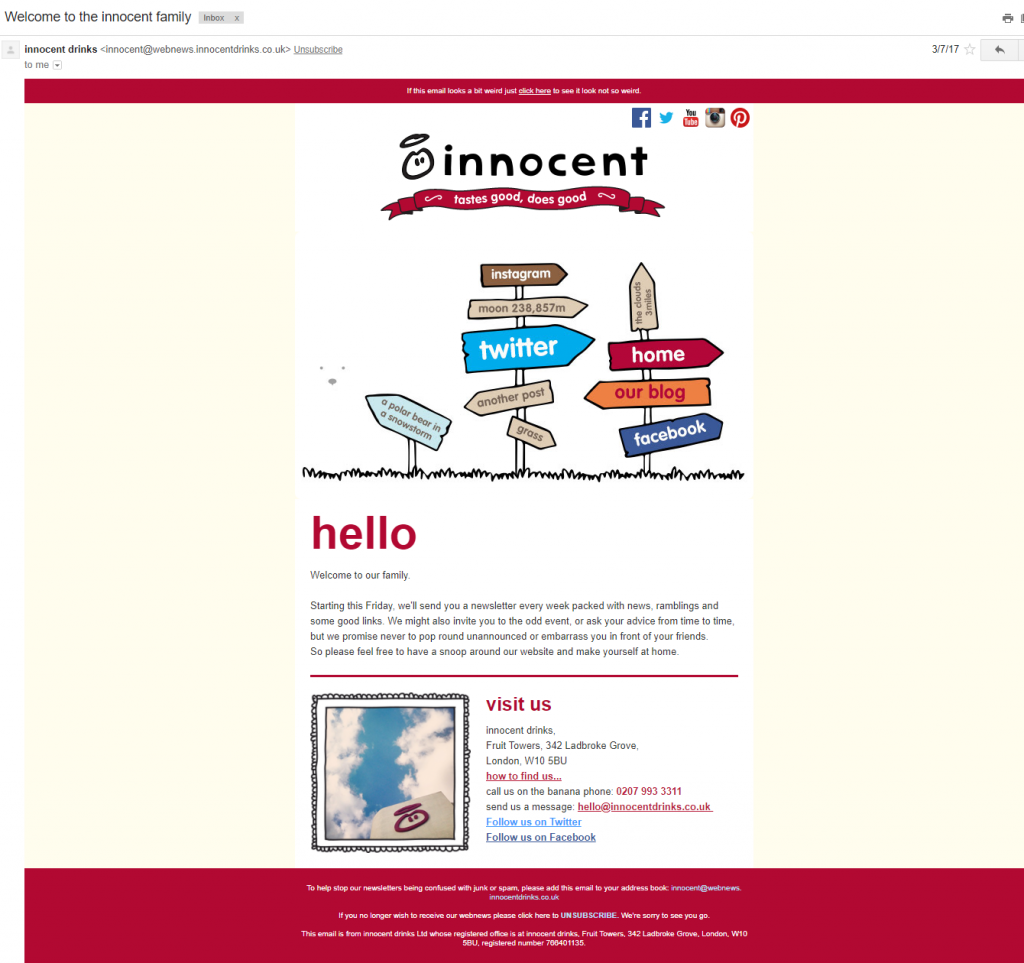 email bun venit