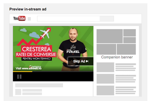 reclama video pe youtube